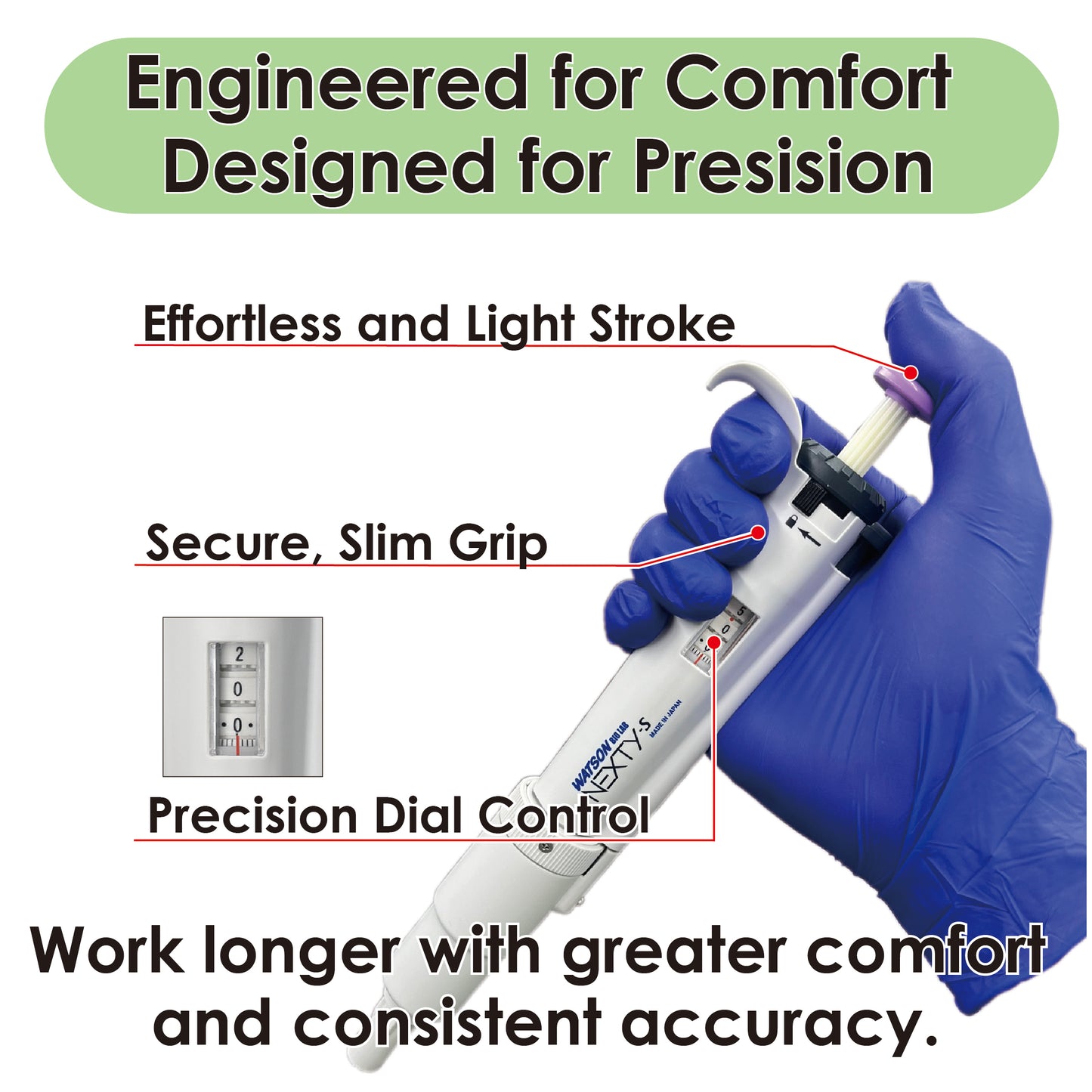 Single Channel pipette 500–5000 µL NEXTY-S5000 "NT-S5000" (1 unit)