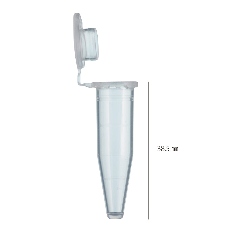 1.5 mL, Microtube, High-Seal, Flat Bottom, Slight-Stiff-Touch Cap "131-815C" (1000 tubes)