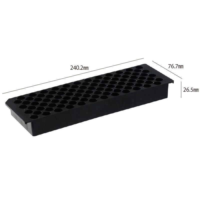 Microtube Stand for 96 tubes, "ECO RACK" Black "1521-902BL" (1 piece)