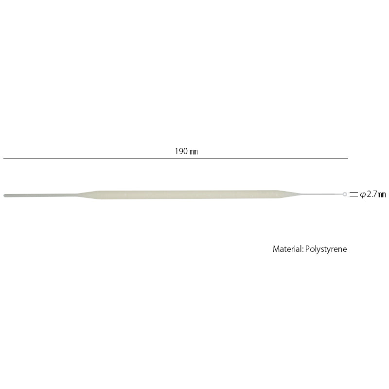 Disposable Inoculation Loop, 1 µL, White, 25pcs. package, Sterilized "171-109-S" (25 pieces x 40 bags)