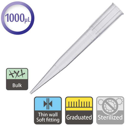 1000 µL, Standard Tip, Graduated "110-706C" (1000 tips)