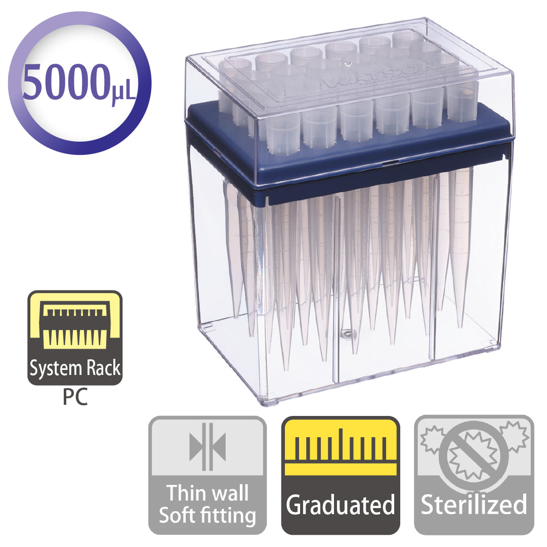 5 mL, Standard Tip, Graduated, System Rack (PC) "120-401C" (24 tips x 1 rack)