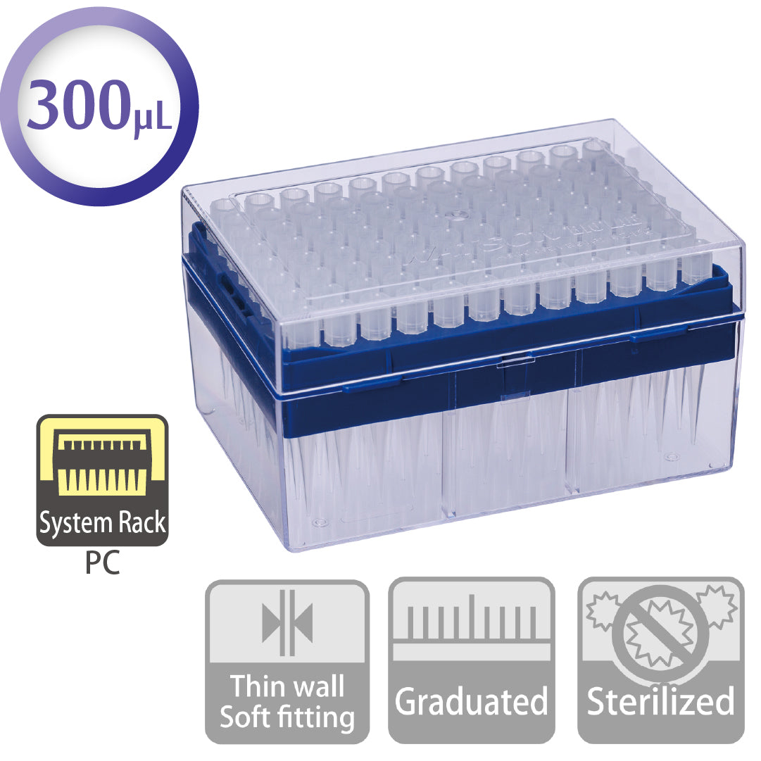 300 µL, Standard Tip, System Rack (PC) "120-505C" (96 tips x 10 racks)