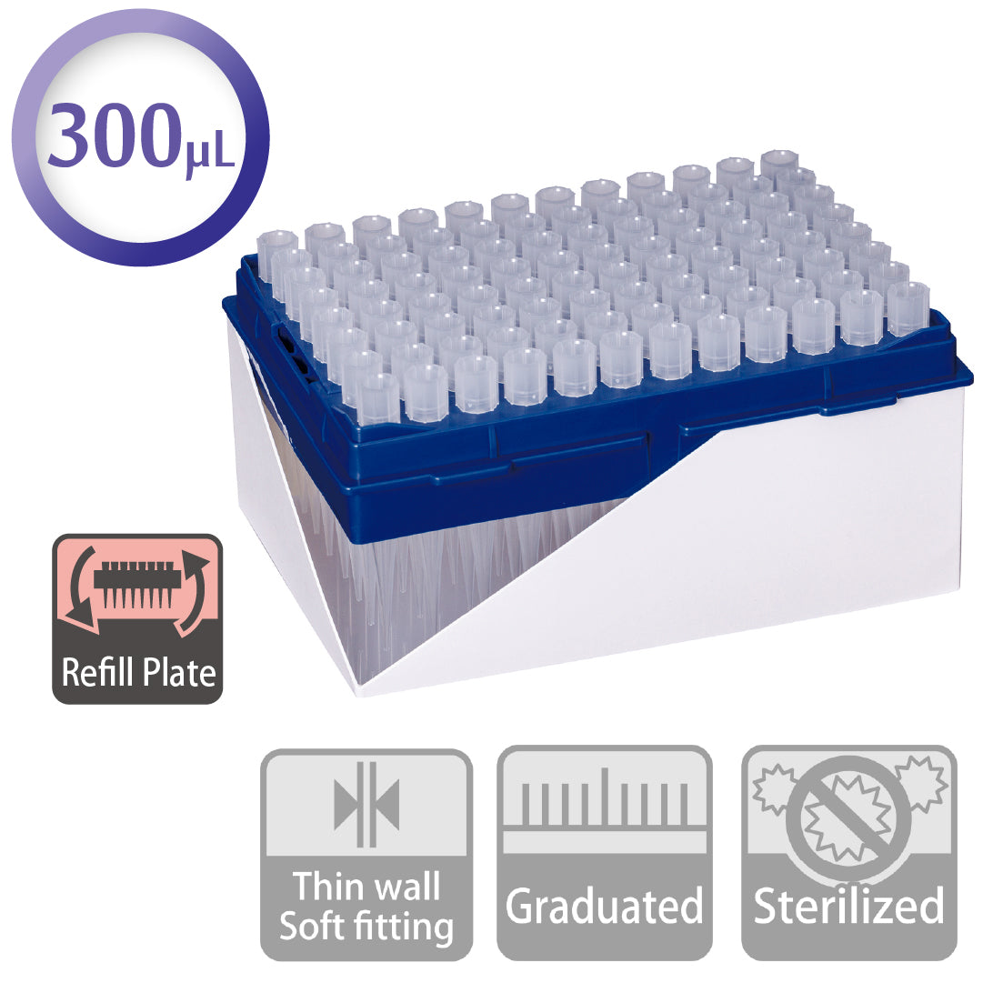 300 µL, Standard Tip, Refill Plate "122-505C" (96 tips x 10 plates)