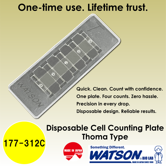 Disposable Hemacytometer "Cell counting plate", Thoma Type "177-312C" (10 plates)