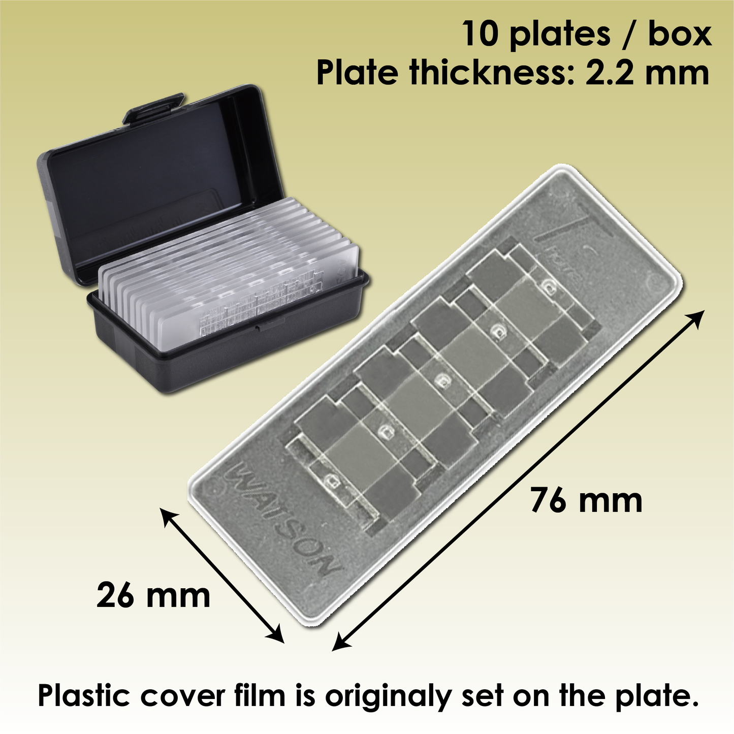 Disposable Hemacytometer "Cell counting plate", Thoma Type "177-312C" (10 plates)