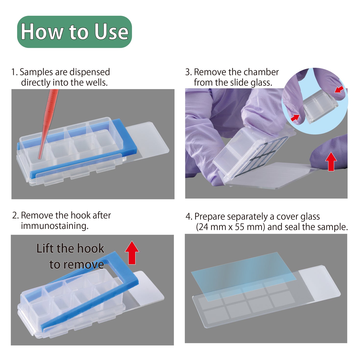 Slide & Chamber, 2-well, EOG-Sterilized "192-002" (10 pieces)