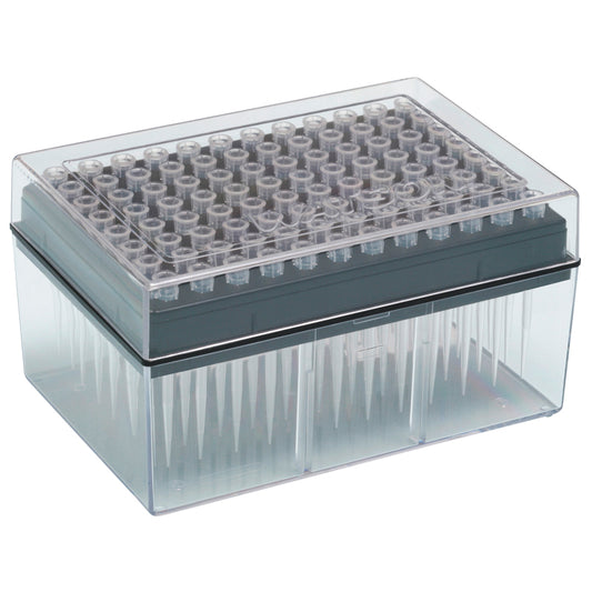10 µL, Long Tip, Graduated, System Rack (PC), Sterilized "120-207CS" (96 tips x 10 racks)