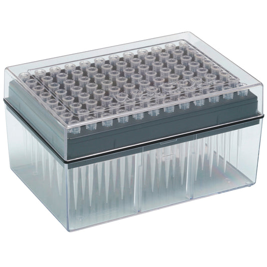 10 µL, Long Filter Tip, Graduated, System Rack (PC), Sterilized "1252-207CS" (96 tips x 10 racks)