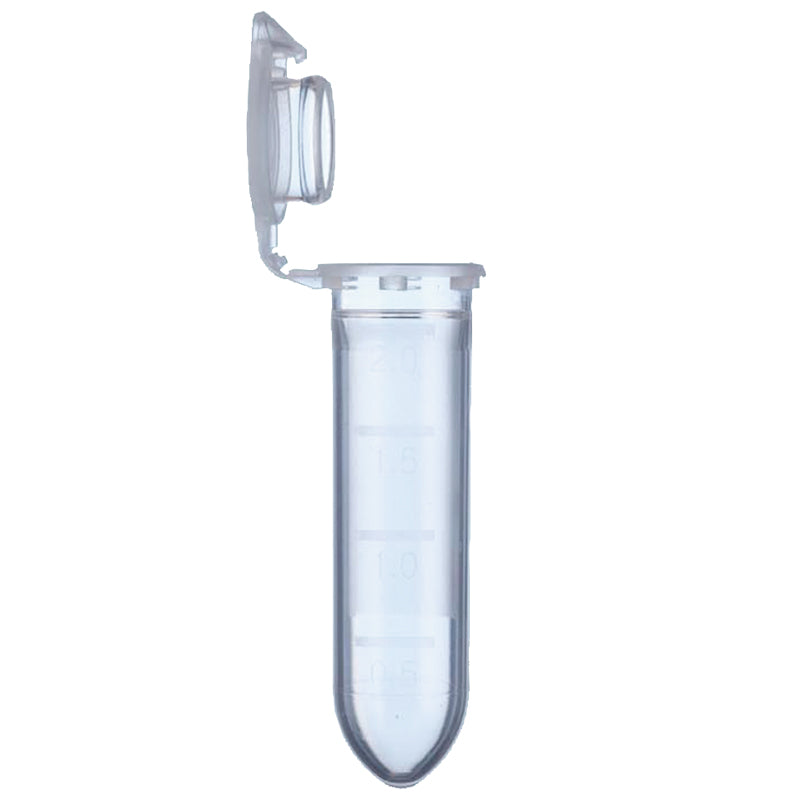 Clean Microtubes 2.0 mL, Microtube with Locking-Cap, Round Bottom, Slight-Stiff-Touch C ...