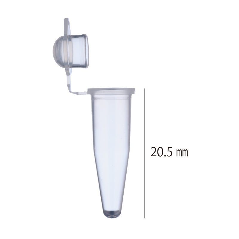 0.2 mL, PCR Tube with Dome Cap, Natural "137-212C" (1000 tubes)