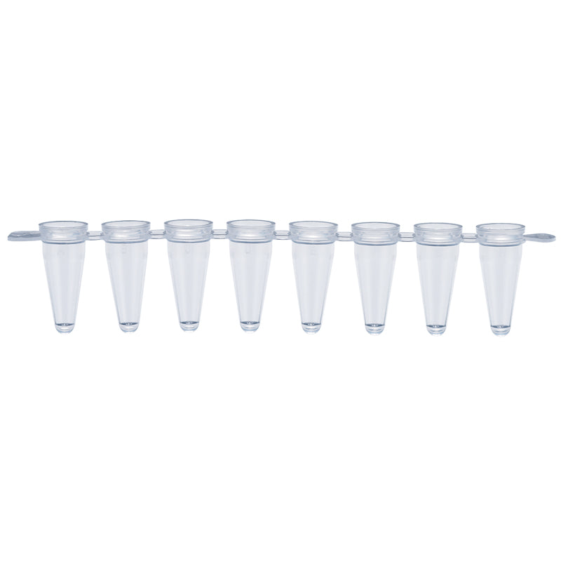 0.1 mL, 8-strip PCR Tube, Natural, tube only "137-338C" (120 strips)