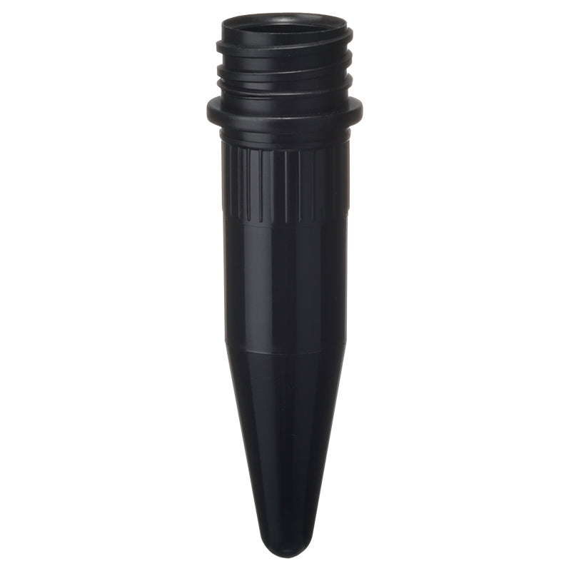 1.5 mL, Screwcap Tube, Conical Bottom, Black for Shading, Tube Only "139-115-112BL" (500 tubes)