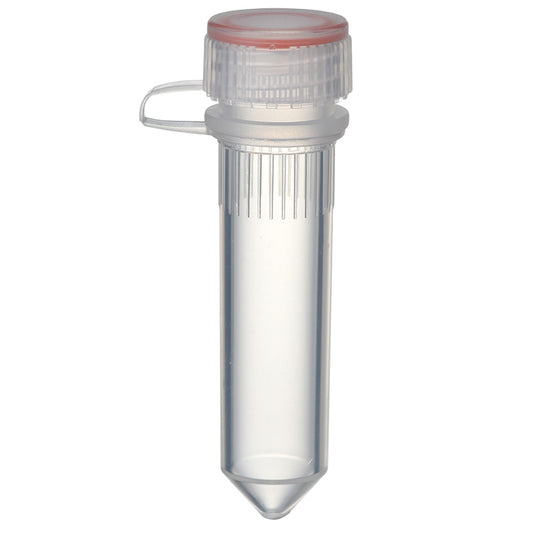 2.0 mL, Screwcap Tube, Conical Bottom, attached O-ring Loop Cap "1392-200-LP-C" (500 tubes)