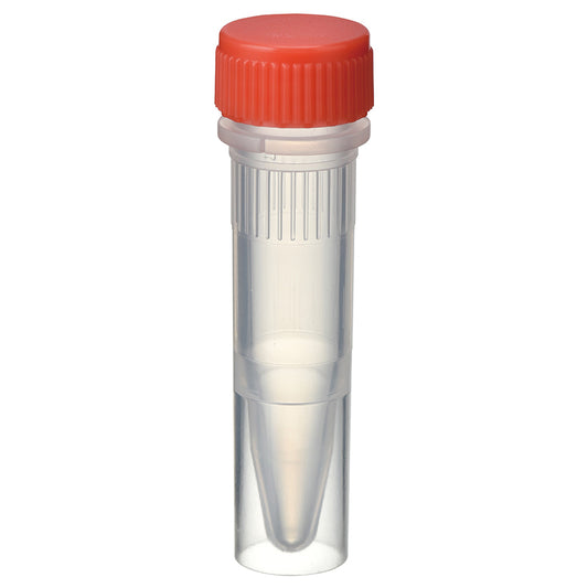 1.5 mL, O-ring less Screwcap Tube, Self-standing, attached Red Cap, Sterilized "1394-150-SS-RS" (20 tubes x 25 bags)