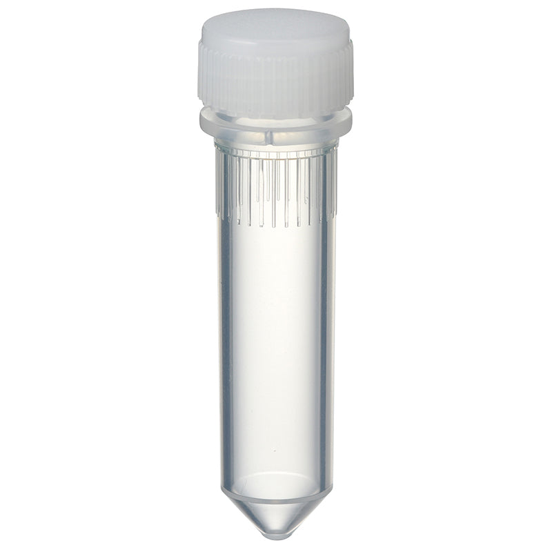 2.0 mL, O-ring less Screwcap Tube, Conical Bottom, attached Natural Cap, Sterilized "1394-200-CS" (20 tubes x 25 bags)