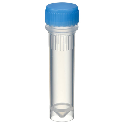 2.0 mL, O-ring less Screwcap Tube, Self-standing, attached Blue Cap, Sterilized "1394-200-SS-BS" (20 tubes x 25 bags)