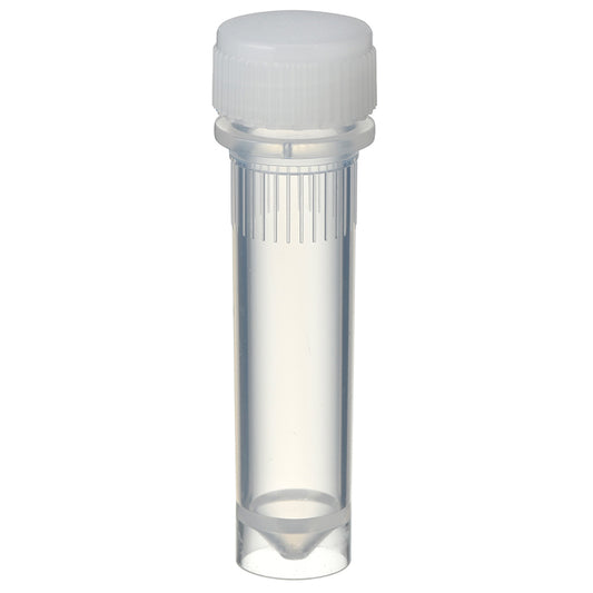 2.0 mL, O-ring less Screwcap Tube, Self-standing, attached Natural Cap, Sterilized "1394-200-SS-CS" (20 tubes x 25 bags)