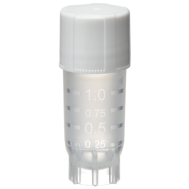 1.0mL Cryotube with External Thread Screwcap, Self-standing, Sterilized "1396-100S" (20 pieces)