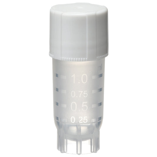 1.0mL Cryotube with External Thread Screwcap, Self-standing, Sterilized "1396-100S" (20 pieces)