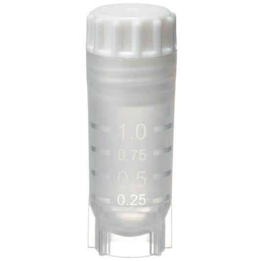 1.0mL Cryotube with Internal Thread Screwcap, Self-standing, Sterilized "1396-101S" (20 pieces)