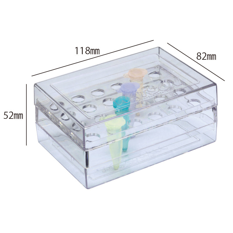 Piccolo Rack for 24 Microtubes, Clear "1522-2453" (10 pieces)