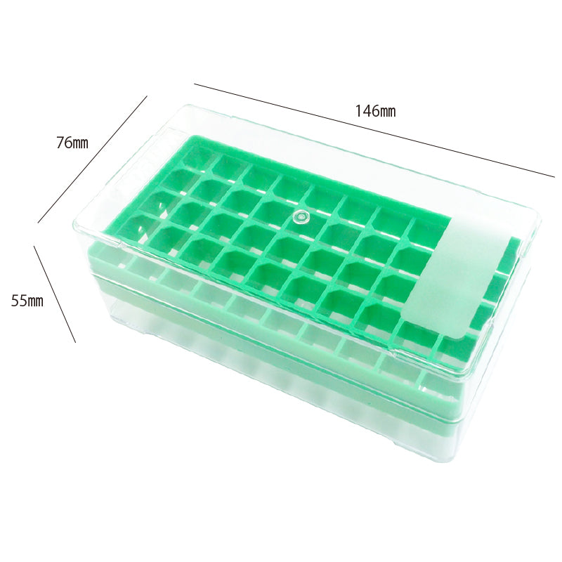 Freezer Storage Rack for 50 Microtubes, Green "1577-550G" (10 pieces)