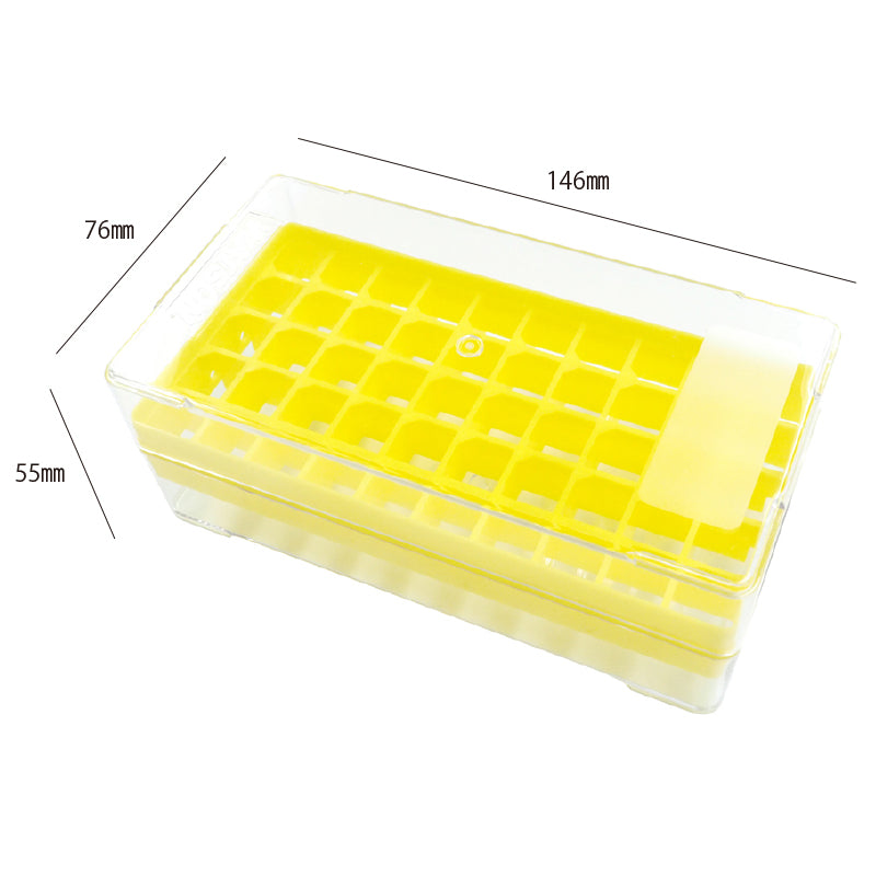 Freezer Storage Rack for 50 Microtubes, Yellow "1577-550Y" (10 pieces)