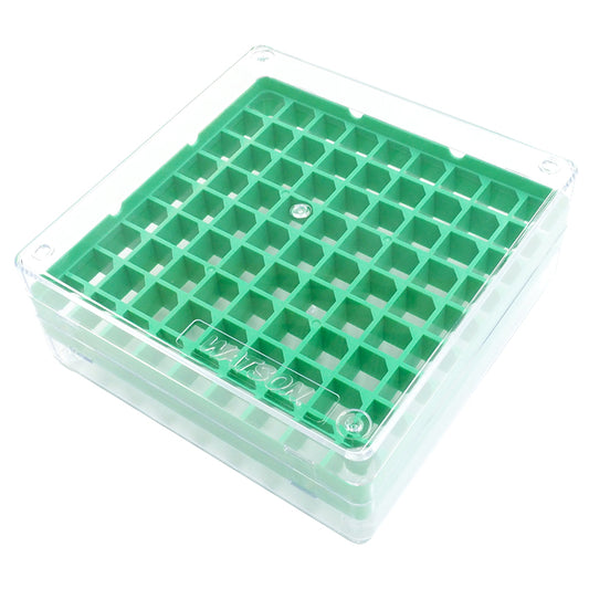 Freezer Storage Rack for 81 Microtubes, Green "1577-850G" (10 pieces)