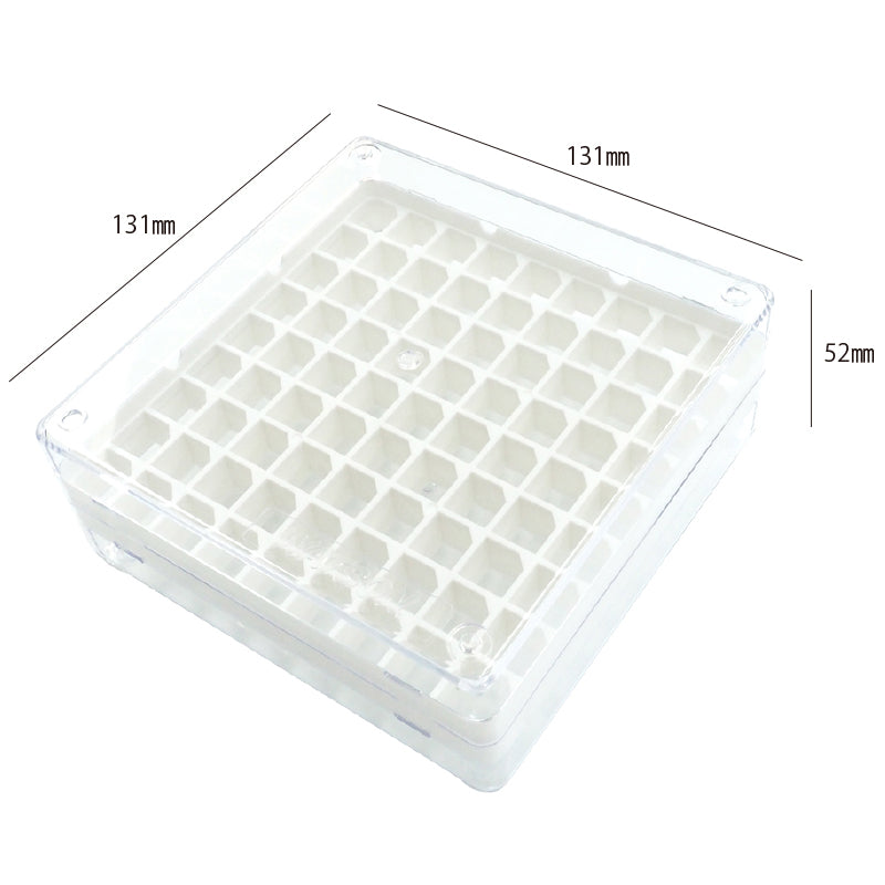 Freezer Storage Rack for 81 Microtubes, White "1577-850W" (10 pieces)