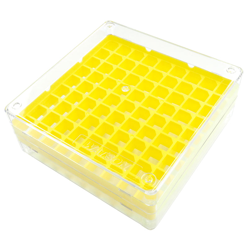 Freezer Storage Rack for 81 Microtubes, Yellow "1577-850Y" (10 pieces)