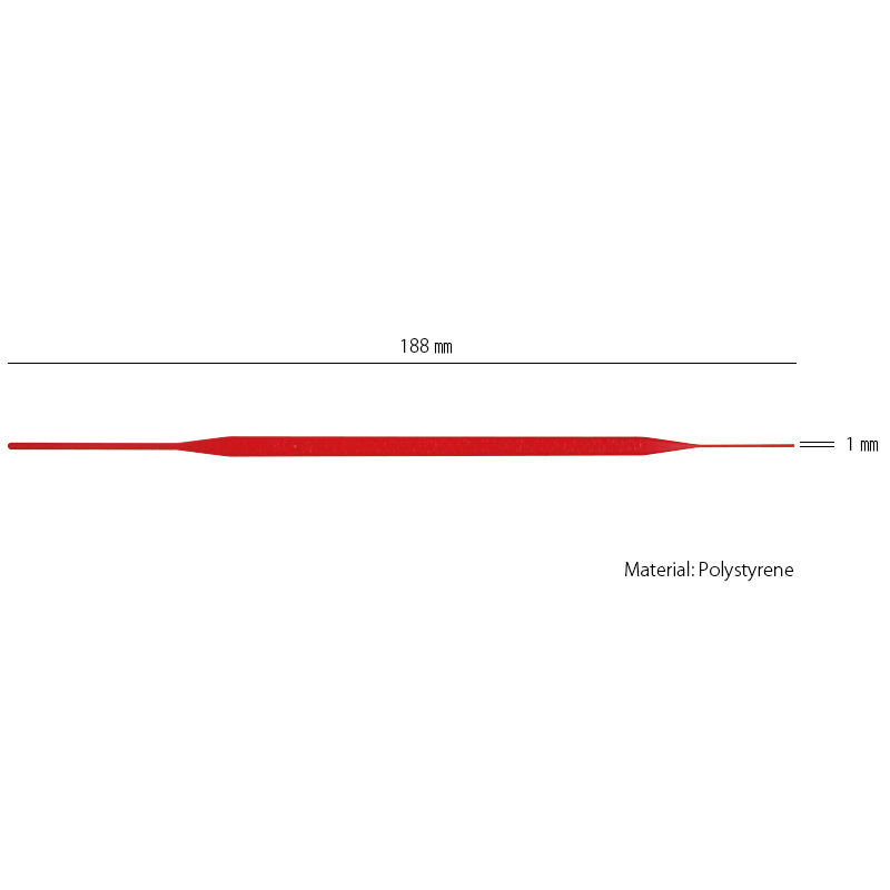 Disposable Inoculation Needle, Red, 25pcs. package, Sterilized "171-009-S" (25 pieces x 40 bags)