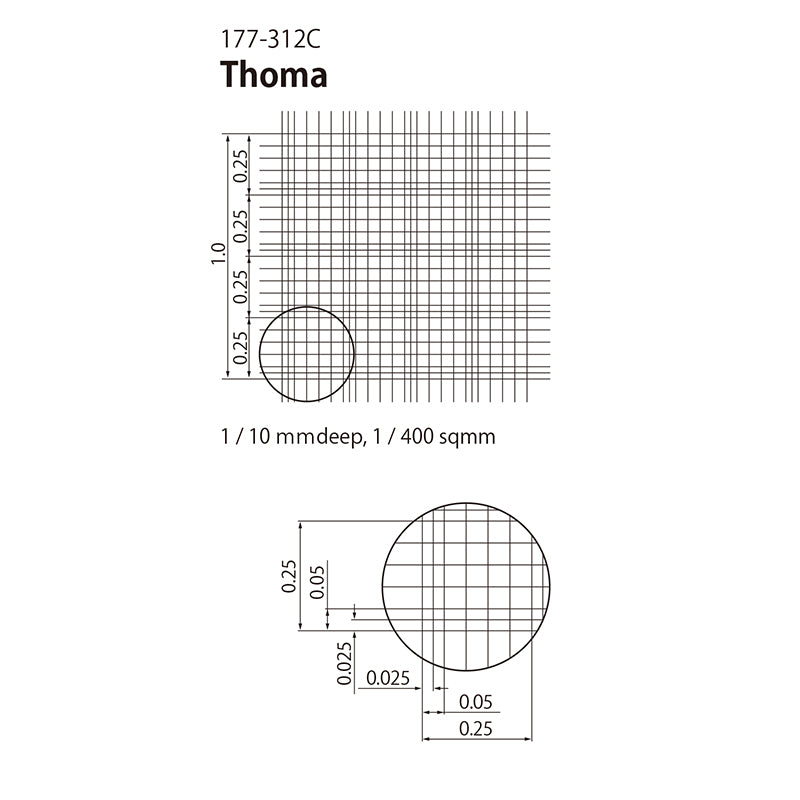 Disposable Hemacytometer "Cell counting plate", Thoma Type "177-312C" (10 plates)