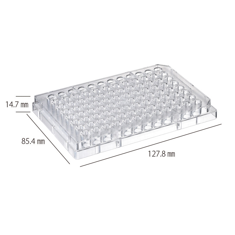 Microplate 96-well, Only Plate, Flat Bottom, 380 μL "195-96F" (10 pieces x 10 bags)