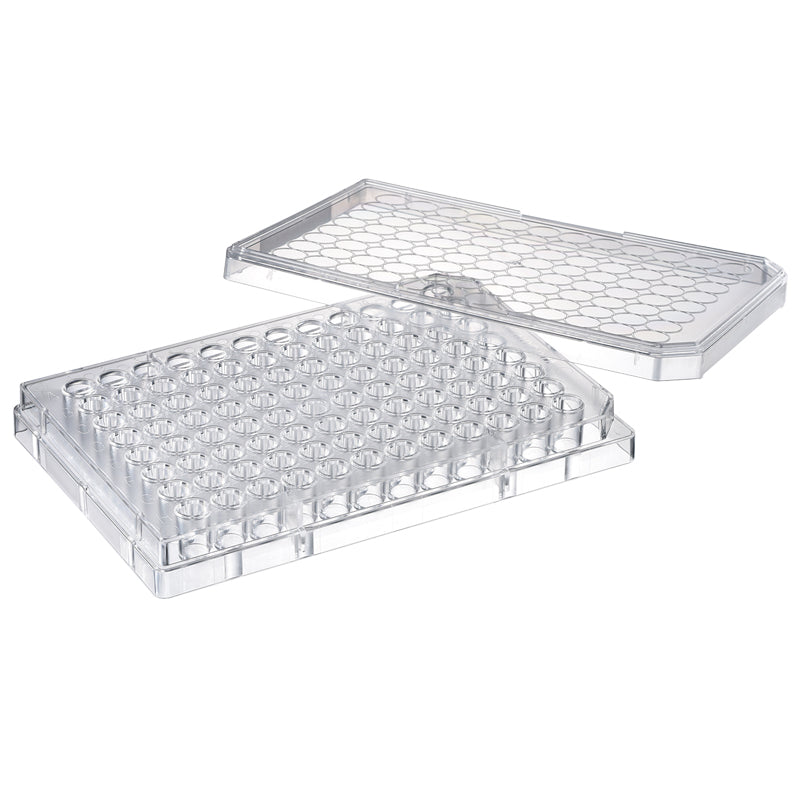 Microplate, 96-well, with Lid, Flat Bottom, Sterilized 